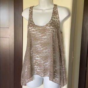 Lace tank top